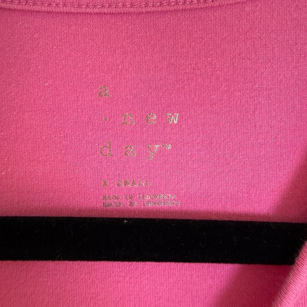 A New Day Pink Puff Sleeve Top Balloon Sleeve Trendy Statement Blouse | Size XS - Picture 8 of 9